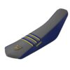 3 Ribbed Mx Seat Cover Blue Grey Yellow