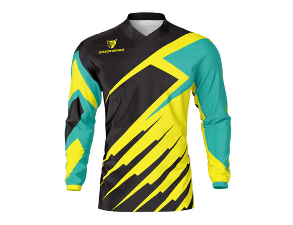 Motocross Jersey Arrow Yellowe Front
