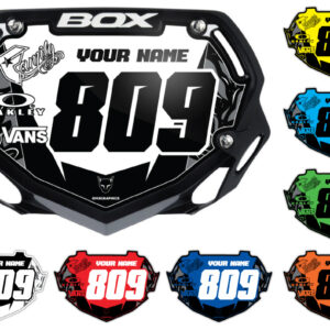 bmx number plate graphics Wild