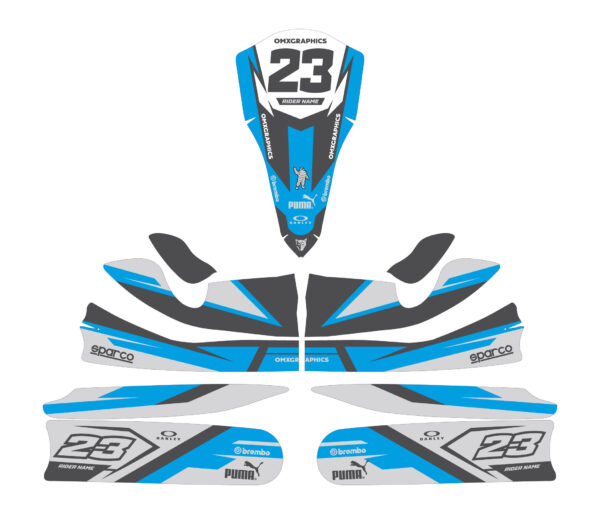 Kit déco karting Alpha 3