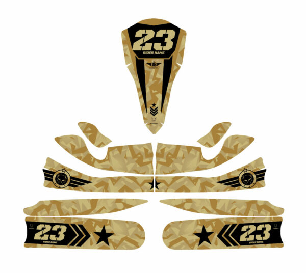 Kit déco karting Army 3