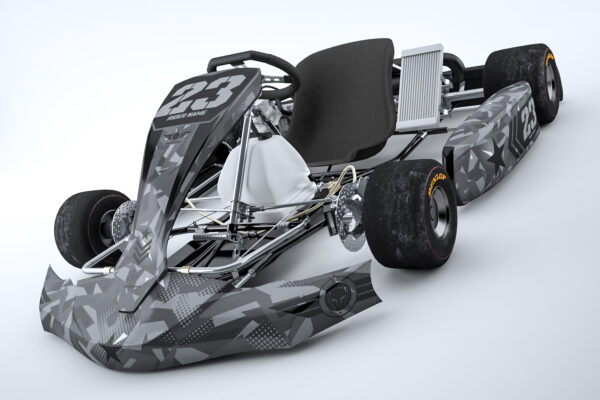 Kit déco karting Army Gris