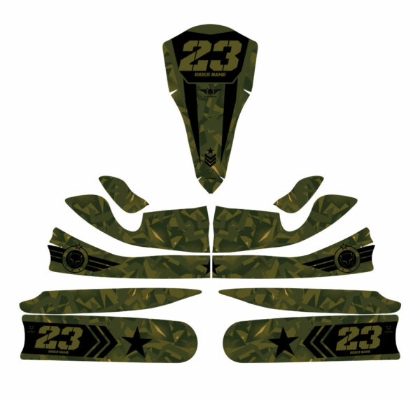 Kit déco karting Army 3