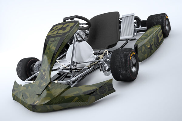 Kit déco karting Army Vert