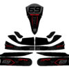 Kit déco karting Avenger Noir Rouge 3