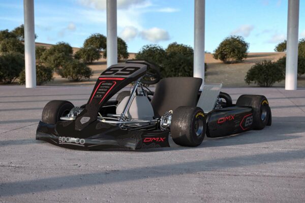 Kit déco karting Avenger Noir Rouge Promo