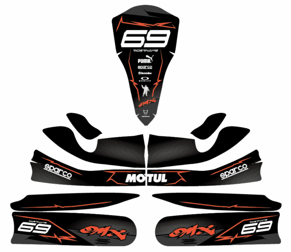 Kit déco karting Carbon 3