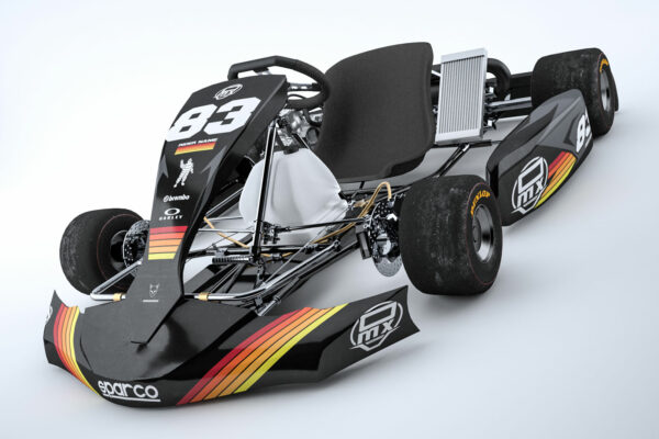 Kit déco karting Charge Noir Orange