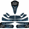 Kit déco karting Chimera Bleu 3