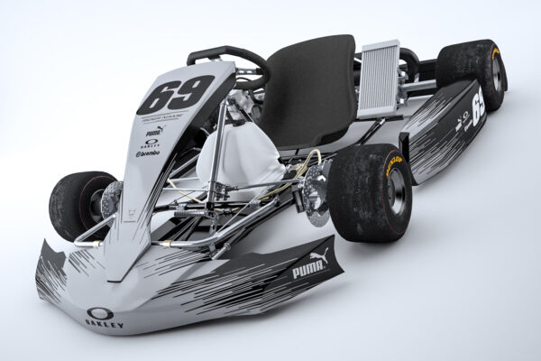 Kit déco karting Comet Gris