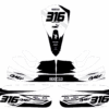 Kit déco karting Creed Blanc Noir 3