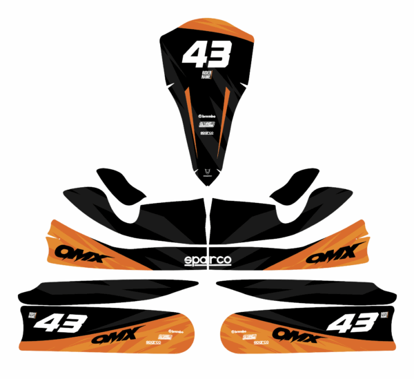 Kit déco karting - Frost - Orange 3
