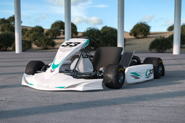 Kit déco karting Glitch Blanc et bleu 2