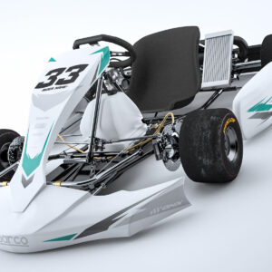 Kit déco karting Glitch Blanc et bleu