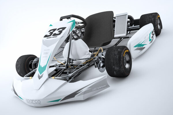 Kit déco karting Glitch Blanc et bleu