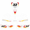 Kit déco karting Glitch Blanc et rouge 3