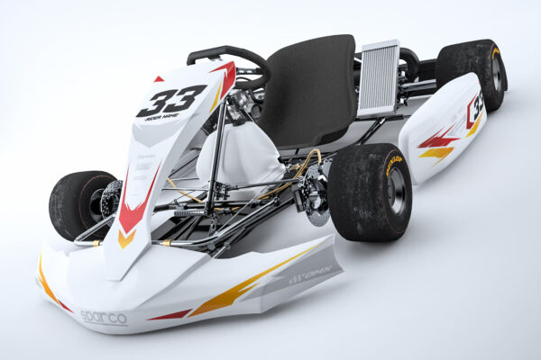 Kit déco karting Glitch Blanc et rouge