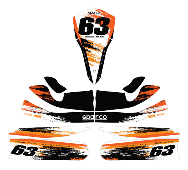 Kit déco karting Hangout Orange 3