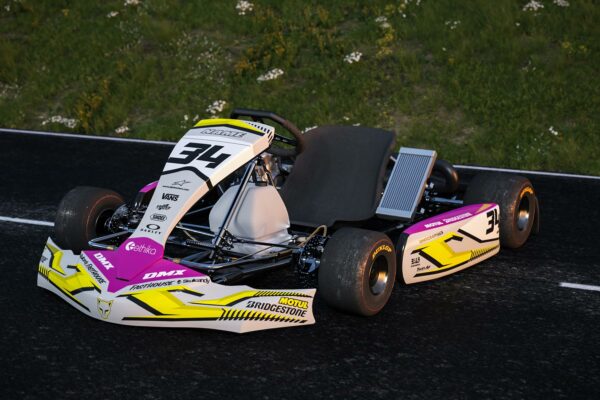 Kit déco karting Hey Tony Gris Jaune Promo