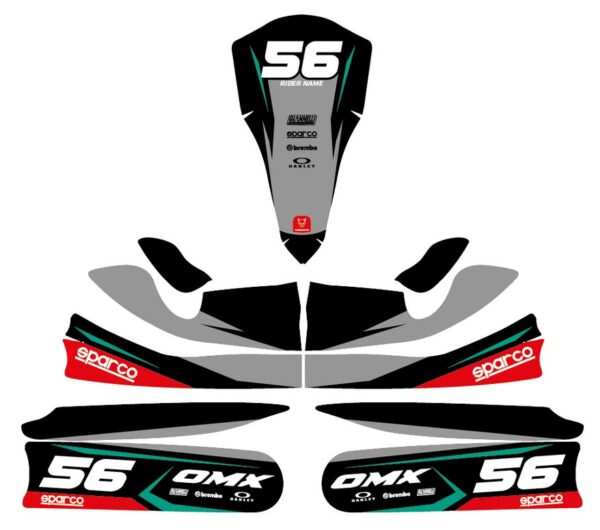 Kit déco karting Instinct Gris 3
