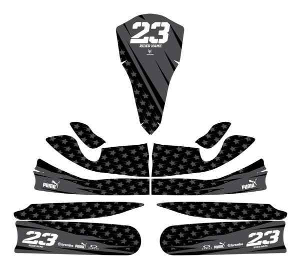 Kit déco karting Legacy Noir 3