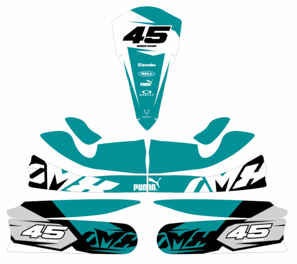 Kit déco karting Local Bleu 3