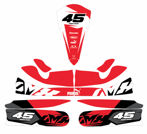 Kit déco karting Local Rouge 3
