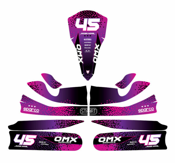 Kit déco karting Pixel Pink 3