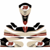 Kit déco karting Redline Beige rétro 3