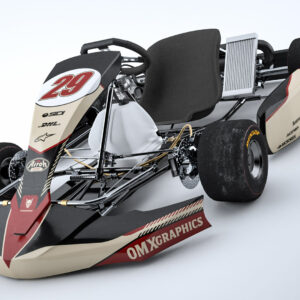 Kit déco karting Redline Beige rétro