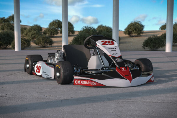 Kit déco karting Redline Gris rétro 2