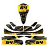 Kit déco karting Rhyme Jaune 3