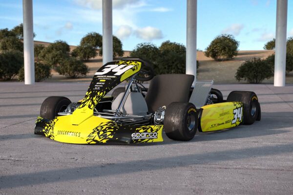 Kit déco karting Smash Jaune Promo