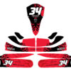 Kit déco karting Smash Rouge 3