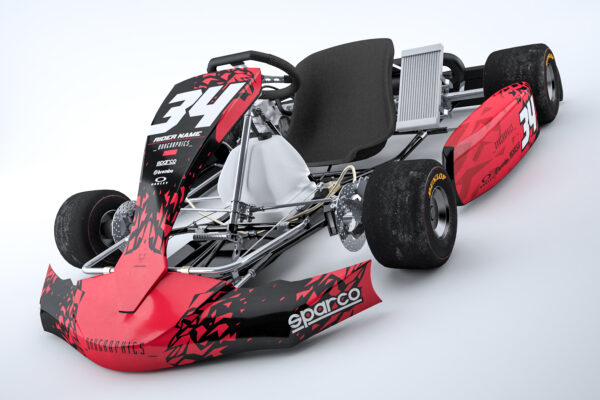 Kit déco karting Smash Rouge