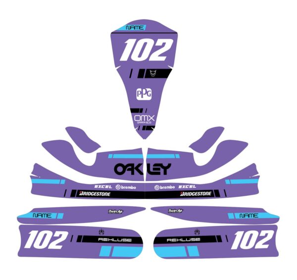 Kit déco karting Split Violet 3