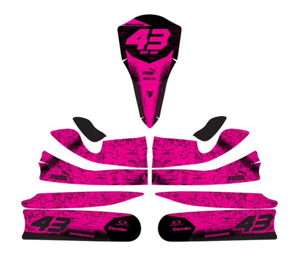 Kit déco karting Squad Pink 3