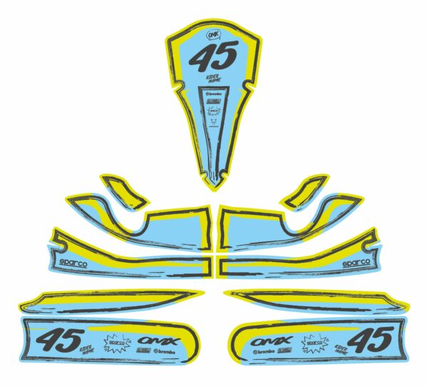Kit déco karting TOON Bleu 3