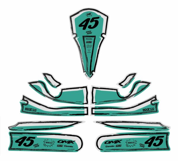 Kit déco karting TOON Teal 3
