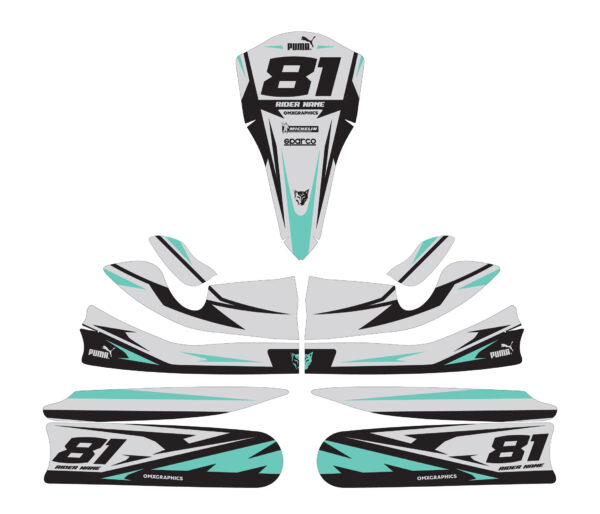 Kit déco karting Throttle 3