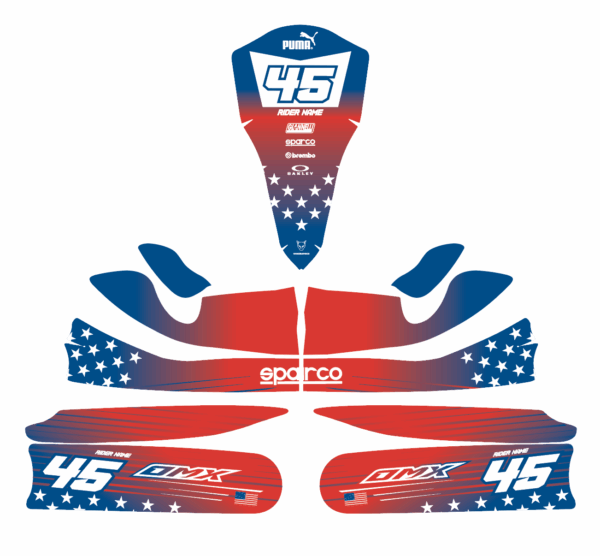 Kit déco karting USA 3
