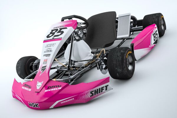 Kit déco karting Voltage Rose