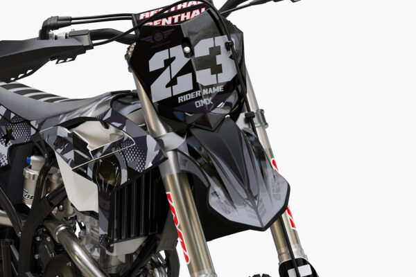 Kit déco motocross Beta - Army - Gris 2