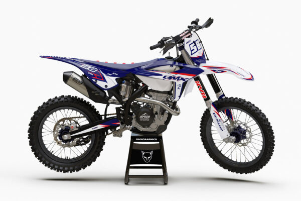 Kit déco motocross Beta - Enigma - Bleu