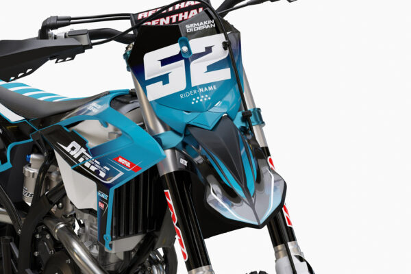 Kit déco motocross Beta - Ominous - Bleu 2