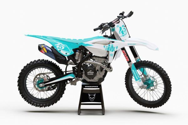 Kit déco motocross Beta - Race - Bleu