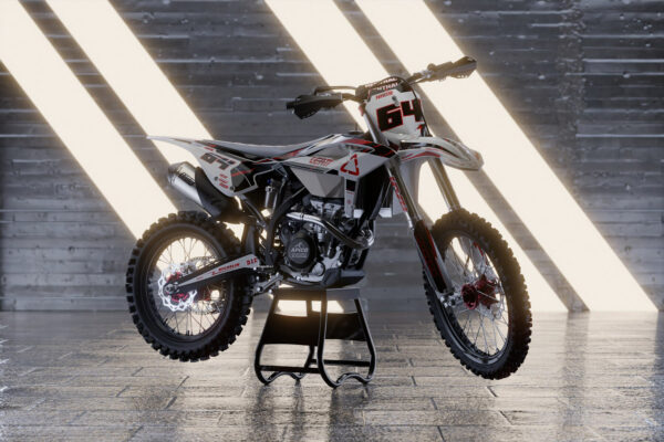 Kit déco motocross Beta - Rhyme - Blanc Promo