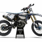 Kit déco motocross Beta - Rival - Bleu