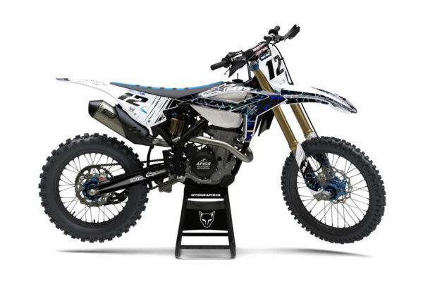 Kit déco motocross Beta - Rival - Bleu