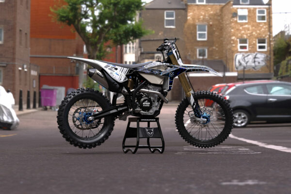 Kit déco motocross Beta - Rival - Bleu Promo